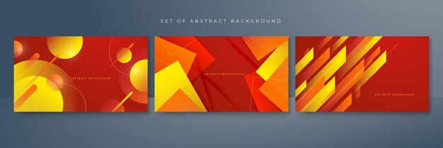 Vector modern abstract red and orange gradient background with bright contrast geometric shape and 3d dynamic element vector illustration abstract graphic design banner pattern presentation web template