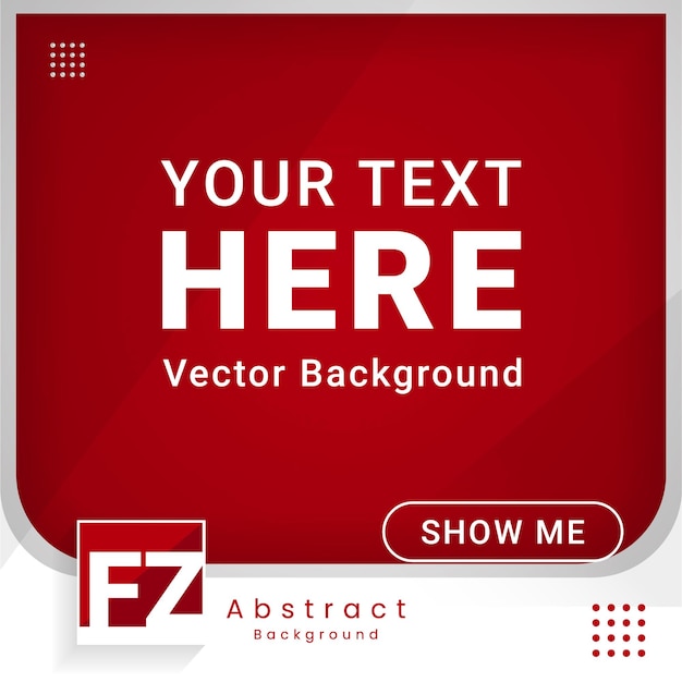 Vector modern abstract red and white background