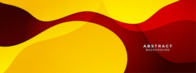 Modern abstract red and yellow element design background