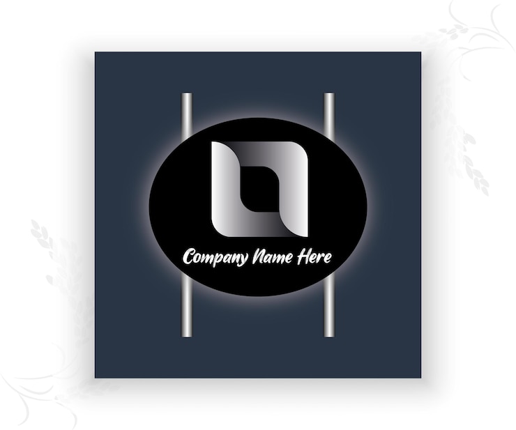 Vector modern abstract shape retro logos
