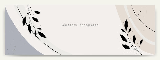 Modern abstract vector backgroundsminimal trendy style various shapes set up design templates