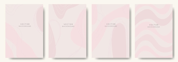 Современные абстрактные векторные фоны в минимальном модном стиле различных форм настраивают шаблоны дизайна