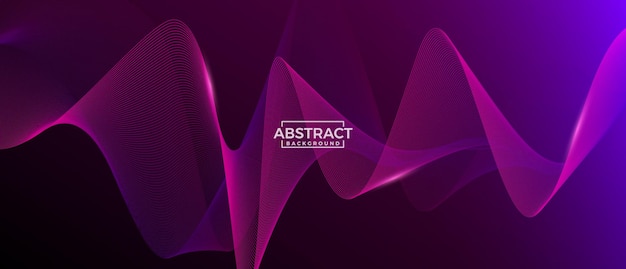 Modern abstract wave background