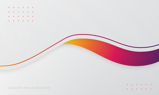 Modern abstract white background with gradients pink and orange colorful