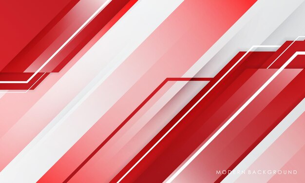 Vector modern abstract white background with red gradients color