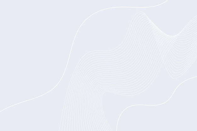 Современный абстрактный белый фон с волнистыми линиями для бизнеса