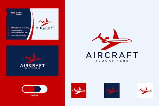 Modern airplane logo design