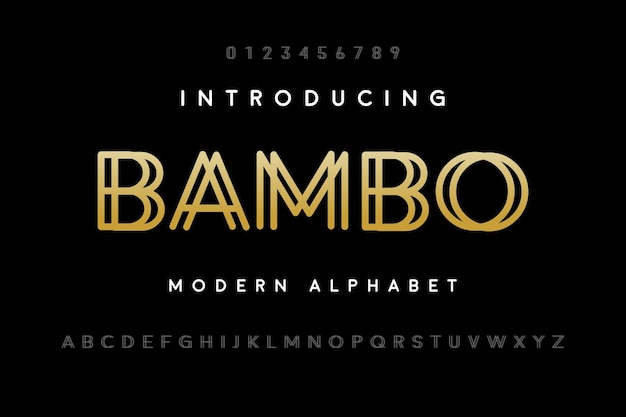Modern alfabet met een eenvoudige geometrische vorm Voor muziek logo mode sport spel lettertype