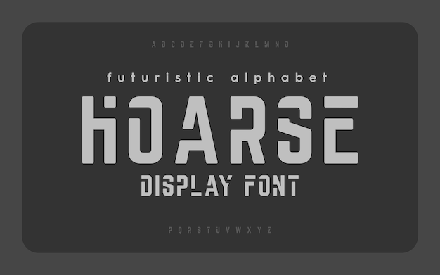 Modern alphabet font Typography creative uppercase lettering Vector illustration