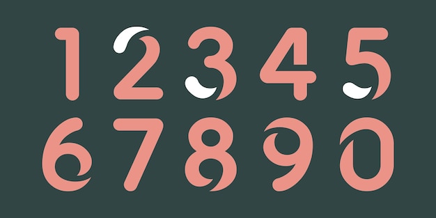 Modern alphabet with numbers simple square letters of rough shapesultra bold font in modern brutal