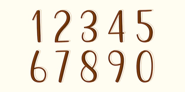 数字を持つ現代のアルファベット 粗い形の単純な正方形の文字 現代の超大胆なフォント