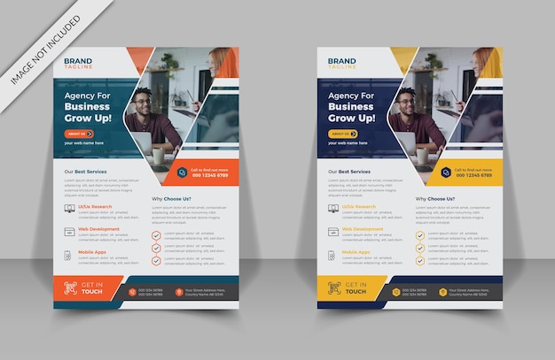 現代および企業のビジネスチラシテンプレートデザインビジネスポスターレイアウトデザイン