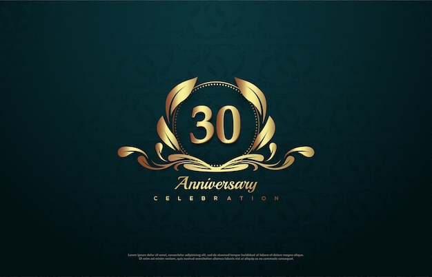 Modern anniversary emblem design