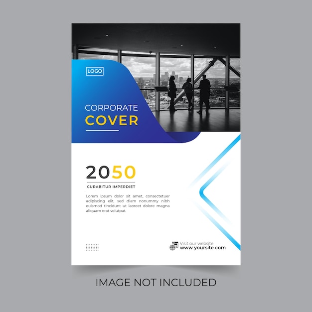 Vector modern annual report business brochure cover design or flyer clean design