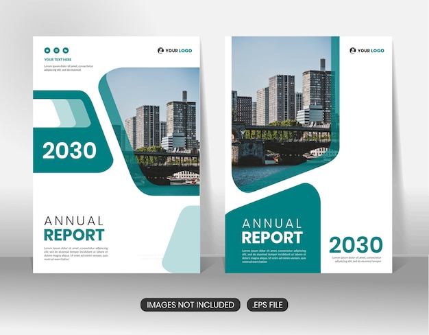 現代の年次報告書ビジネス企業パンフレットテンプレートデザイン