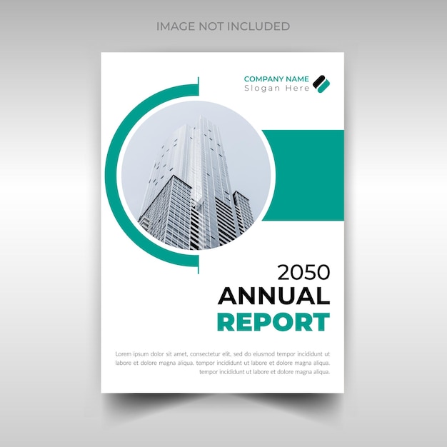 Vector modern annual report corporate business annual report design template