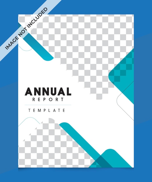 Modern Annual report Cover design vector blue corporate theme concept