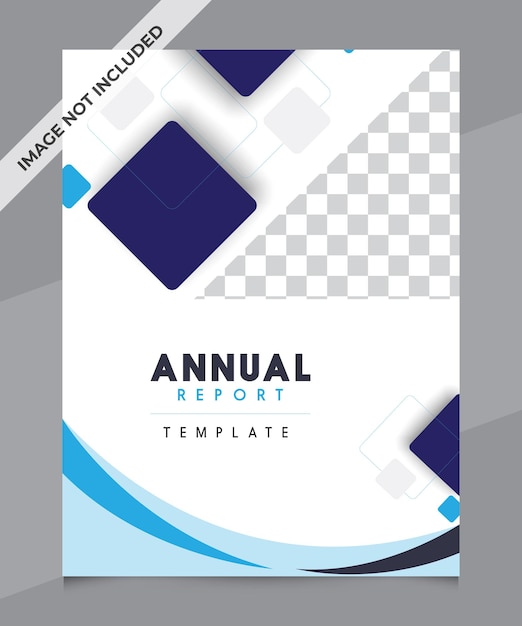 Moderna relazione annuale cover design vettoriale