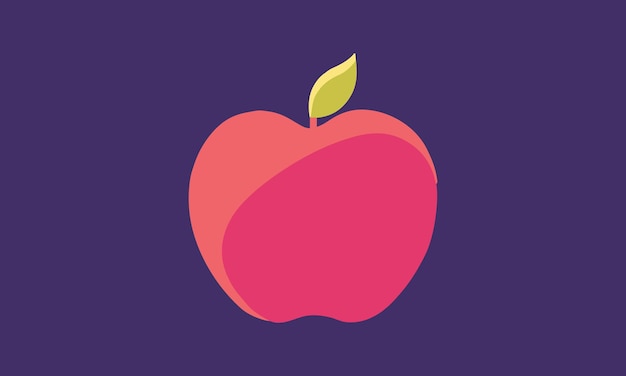 Modern Apple icon fruit healthy food design