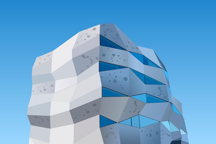 Vector modern architecture building design