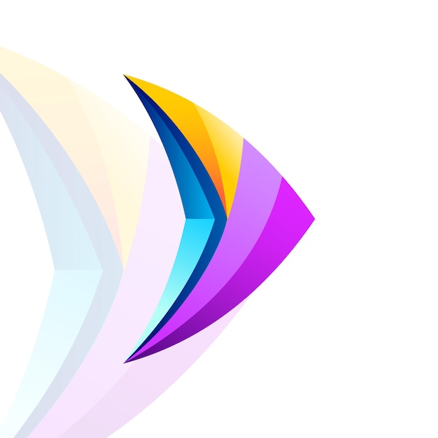 Modern Arrow Colorful Design Vector