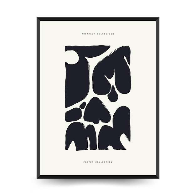 Modern art poster matisse abstract set aesthetic modern boho decor minimalist illustration