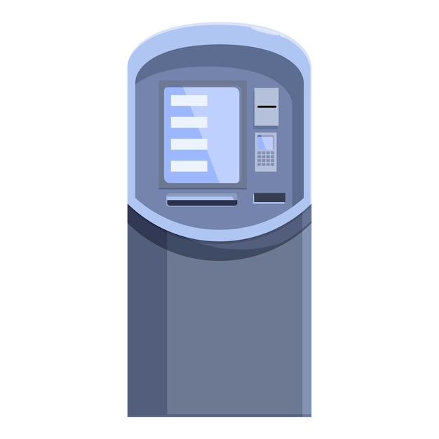 Современный банкомат с экраном обработки