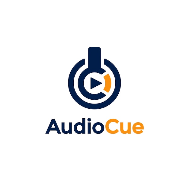 Modern Audio Logo design illustration for your company or business