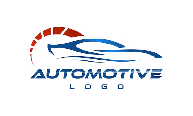 Modern automotive car speed logo