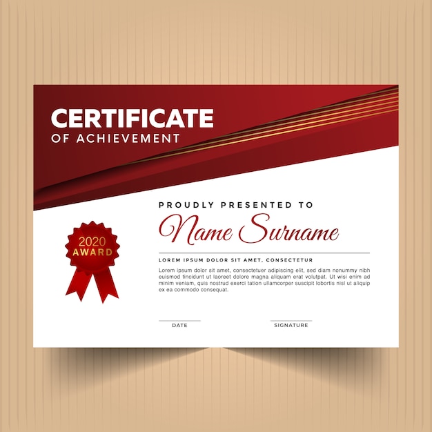 Modern award diploma certificaatsjabloon ontwerp