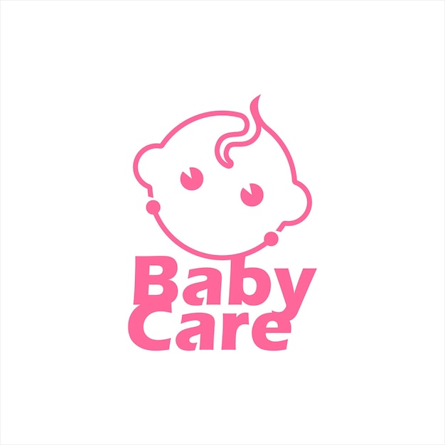 modern baby face new born vector