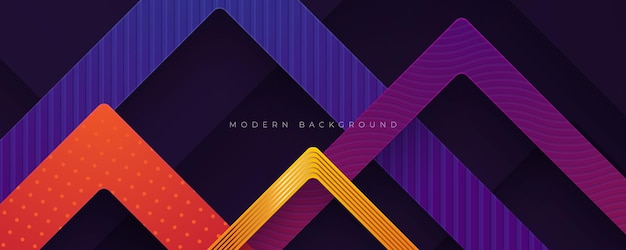 Modern background colorful textured arrow shape design vector