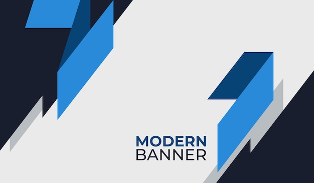 Modern background design template with blue shapes