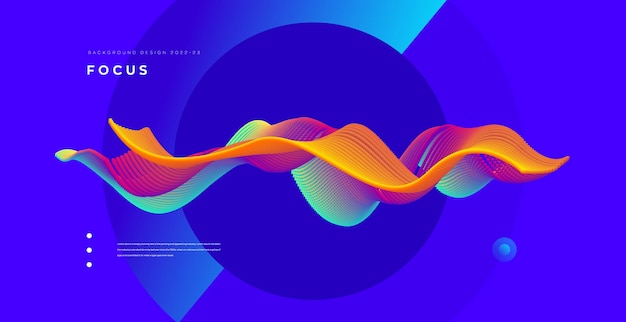 Vector modern background design with conceptual element