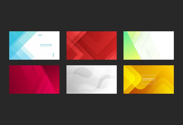 Modern background geometric abstract set collection eps 10