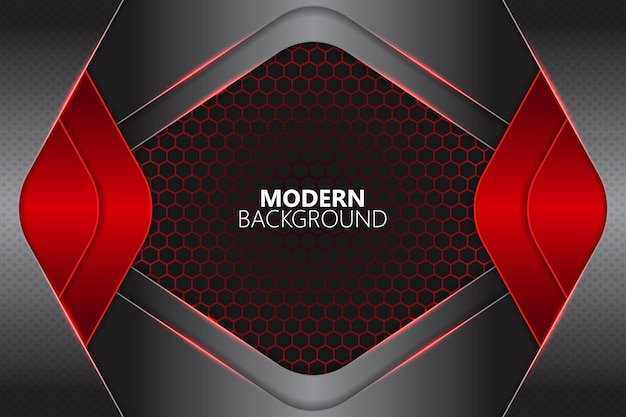 Modern background overlapped diagonal shape with red gradient