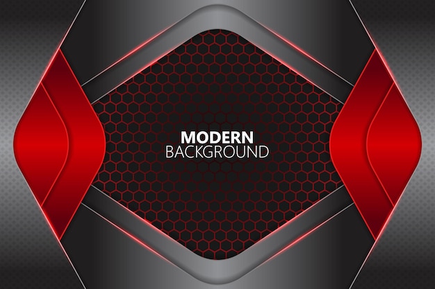 Vector modern background overlapped diagonal shape with red gradient