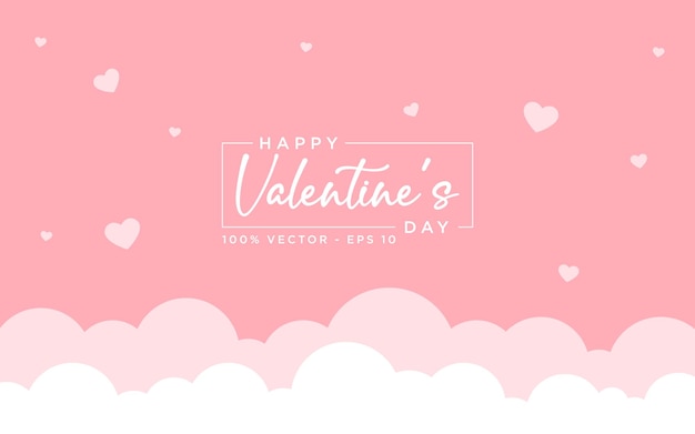 Modern background of valentines day romance hearts vector template editable and resizable EPS 10