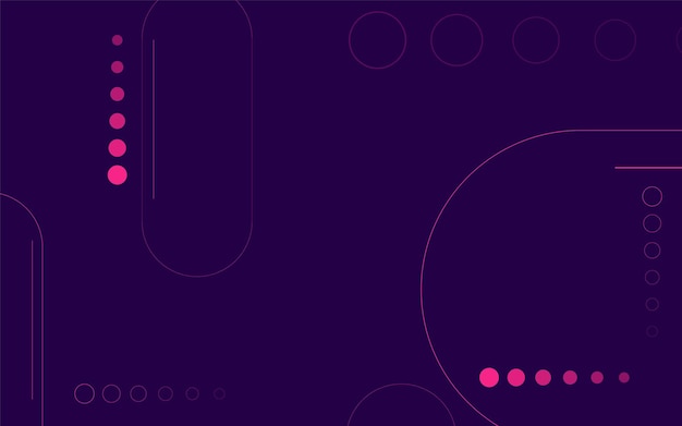 Modern Background Website with Abstract Think Stroke shapes In Dark Purple And Pink