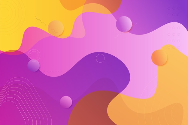 Modern background with fluid gradient wavy shapes