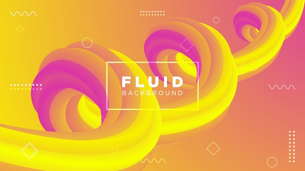 Modern background with fluid shapes