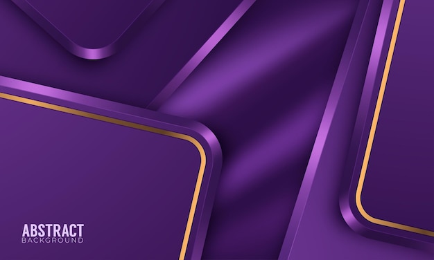 Modern background with purple color and golden lines combination