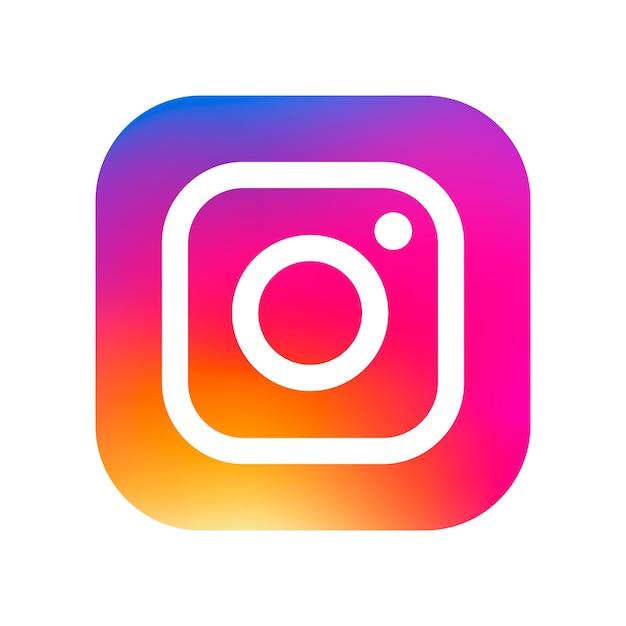 Modern badge logo instagram icoon