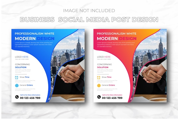 モダンバナーとデジタルビジネスマーケティングソーシャルメディアバナーとミニマリストの正方形のチラシポスター