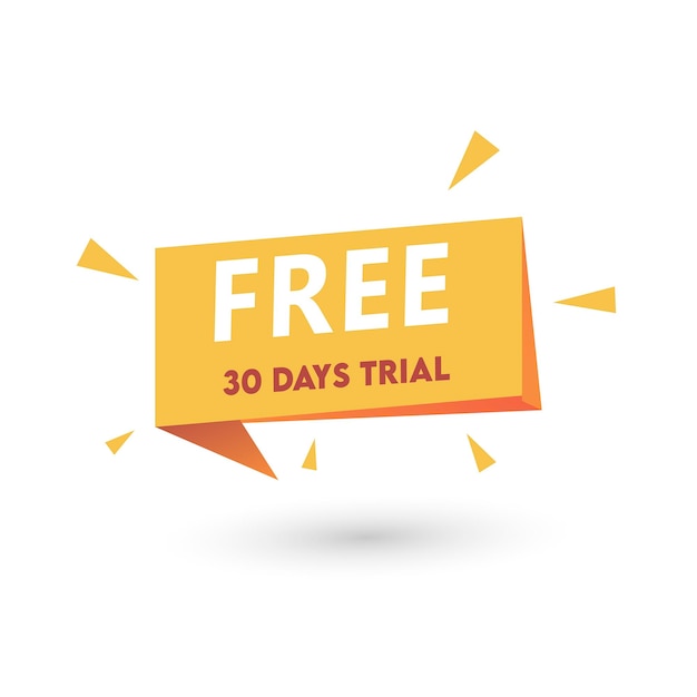 Modern banner design for free 30 days