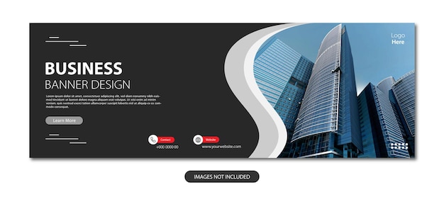 Vector modern banner design template or corporate web banner