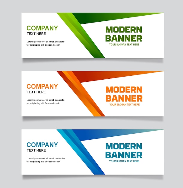 modern banner design template