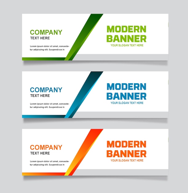 modern banner design template