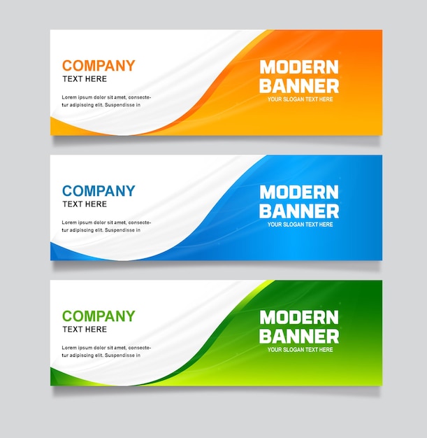 Vector modern banner design template