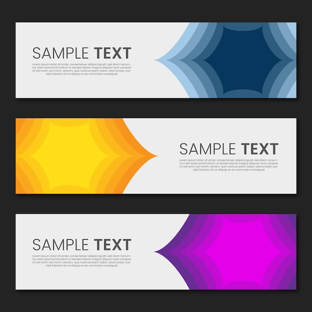 Вектор Современный векторный шаблон дизайна баннера